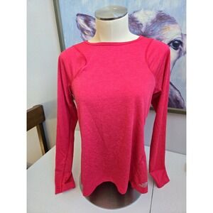 The North Face Womens Medium Bright Pink Flashdry Activewear Outdoor Long Sleeve